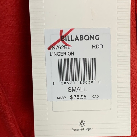 NWT Billabong Rad Red Linger On Romper V-Neck - Picture 11 of 14